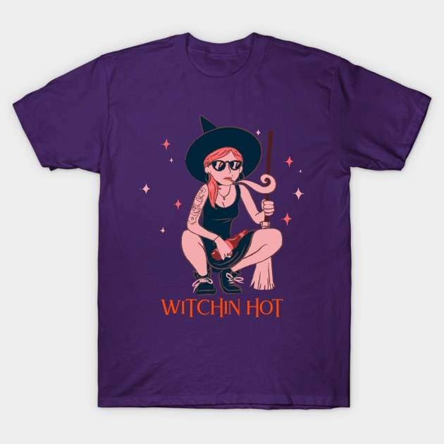 Wtichin Hot Halloween Costume design T-Shirt by PunManArmy